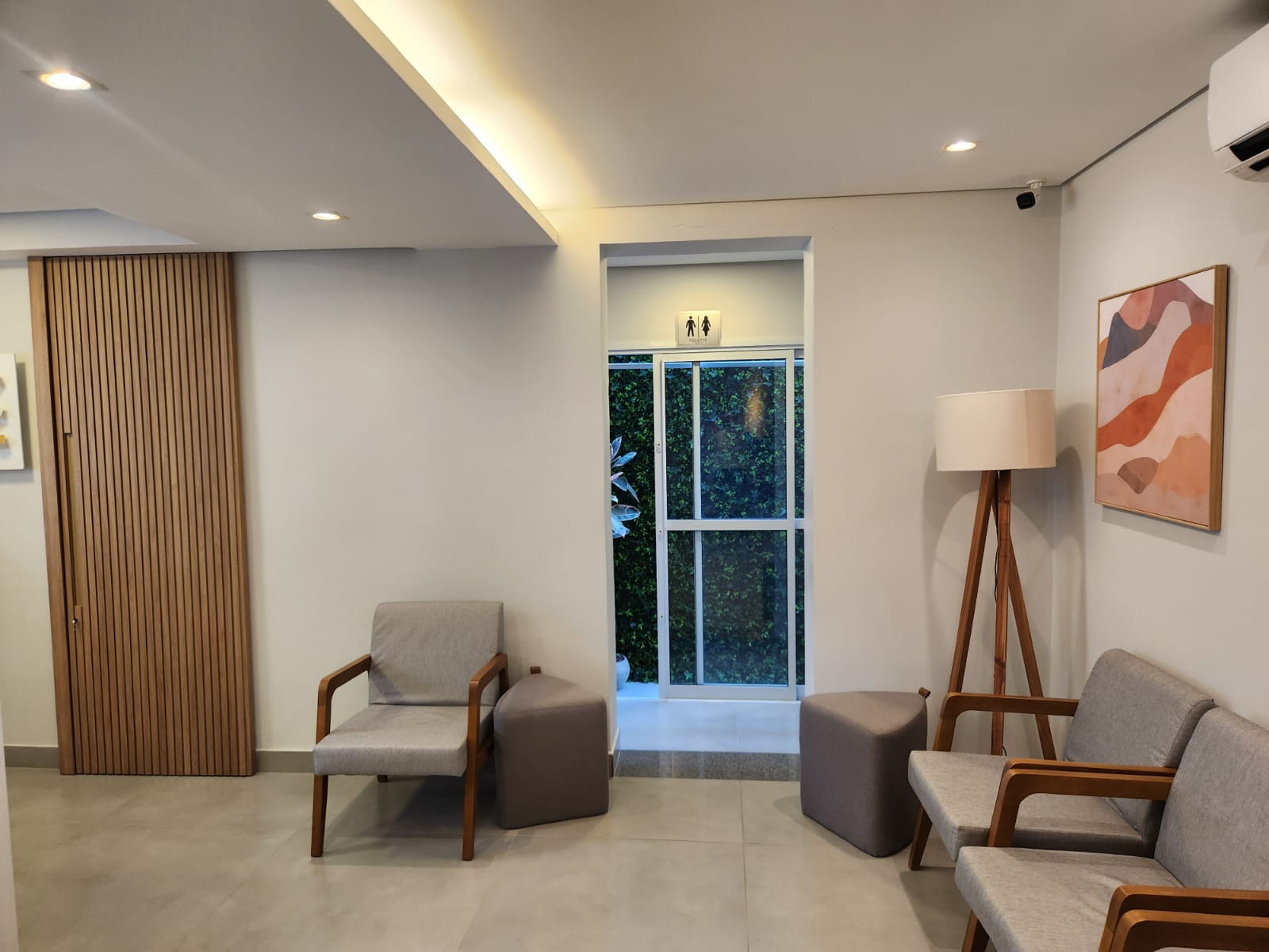 Entrada da clínica de dermatologia em São Paulo